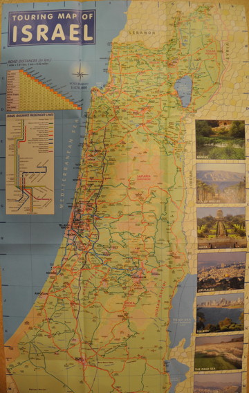 Israeli Tourism Map